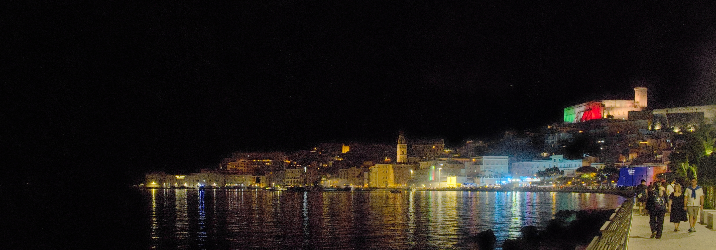 port at night